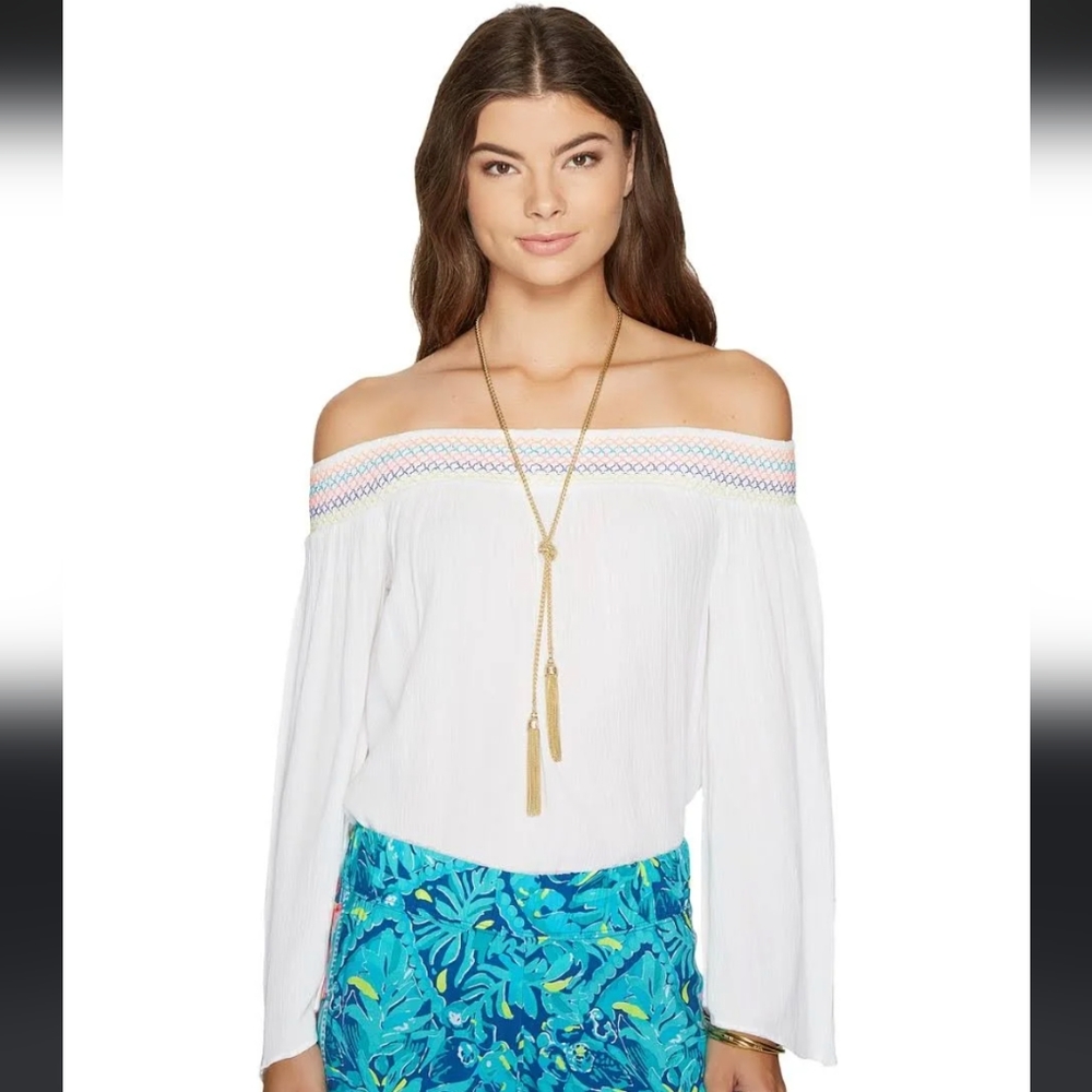 Lily Pulitzer Katya Resort White Top